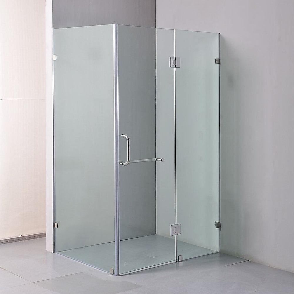 1100 x 900mm Frameless 10mm Glass Shower Screen By Della Francesca - John Cootes