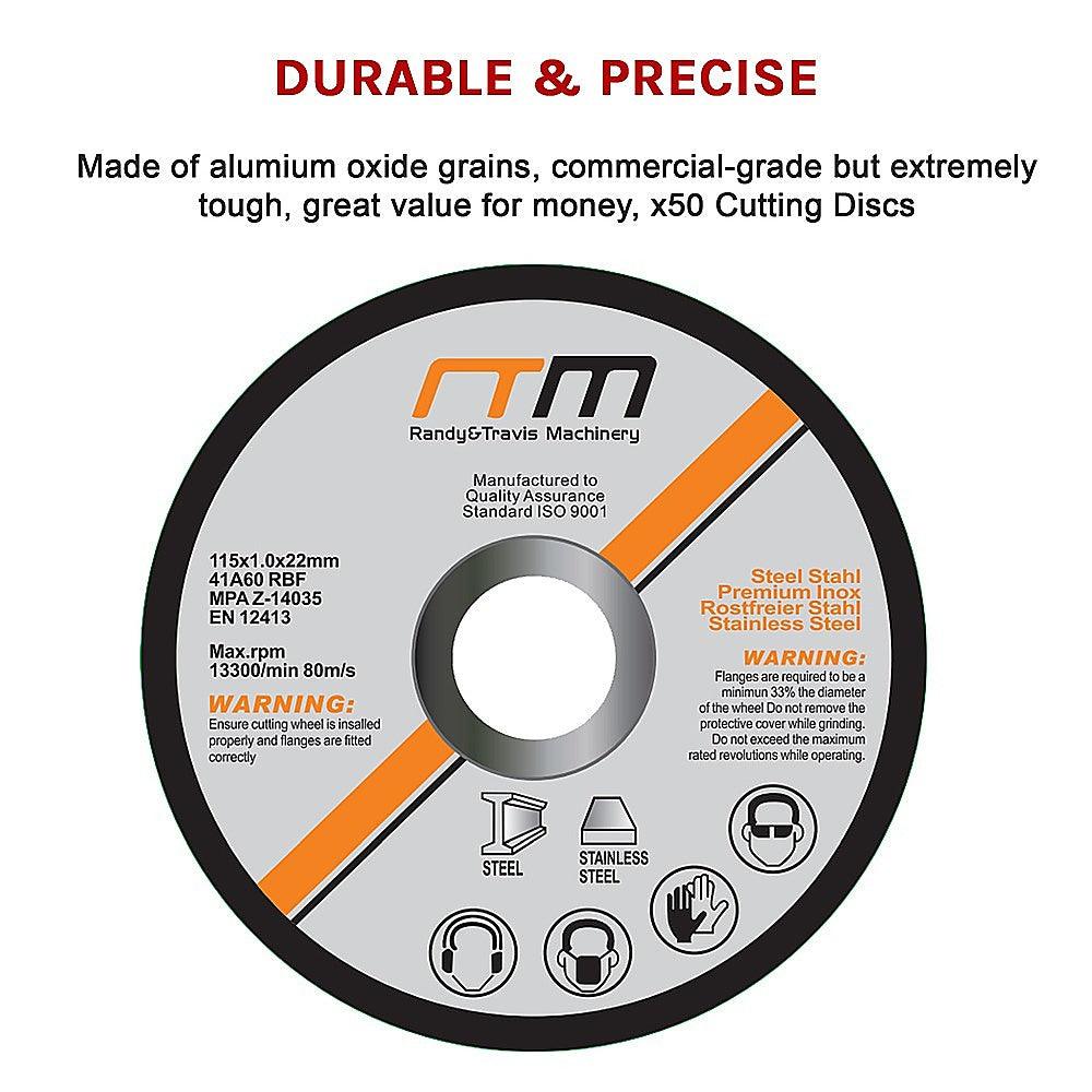 115mm 4.5" Cutting Disc Wheel for Angle Grinder x50 - John Cootes