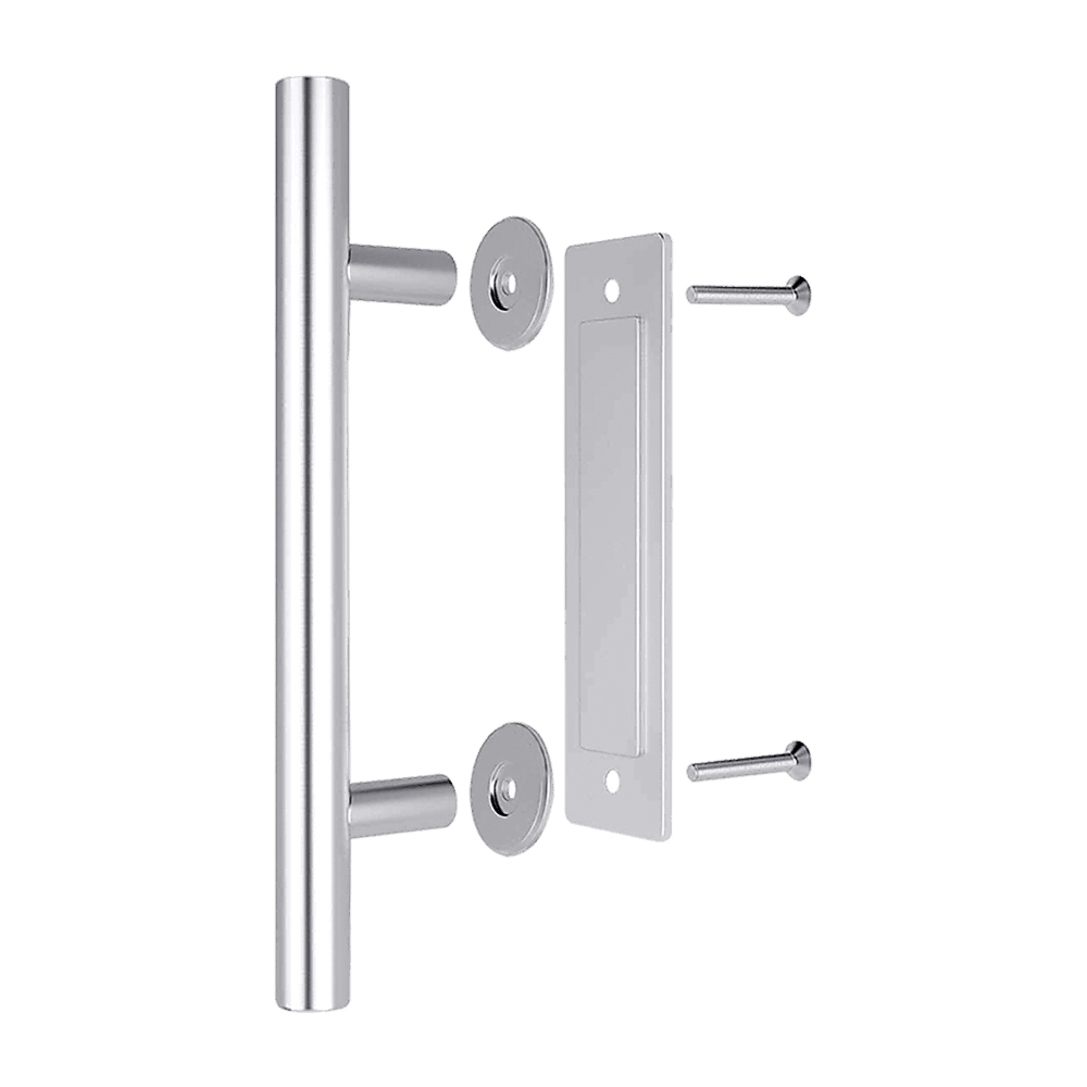 12" Barn Door Handle Sliding Flush Pull Wood Door Gate Hardware Stainless Steel - John Cootes