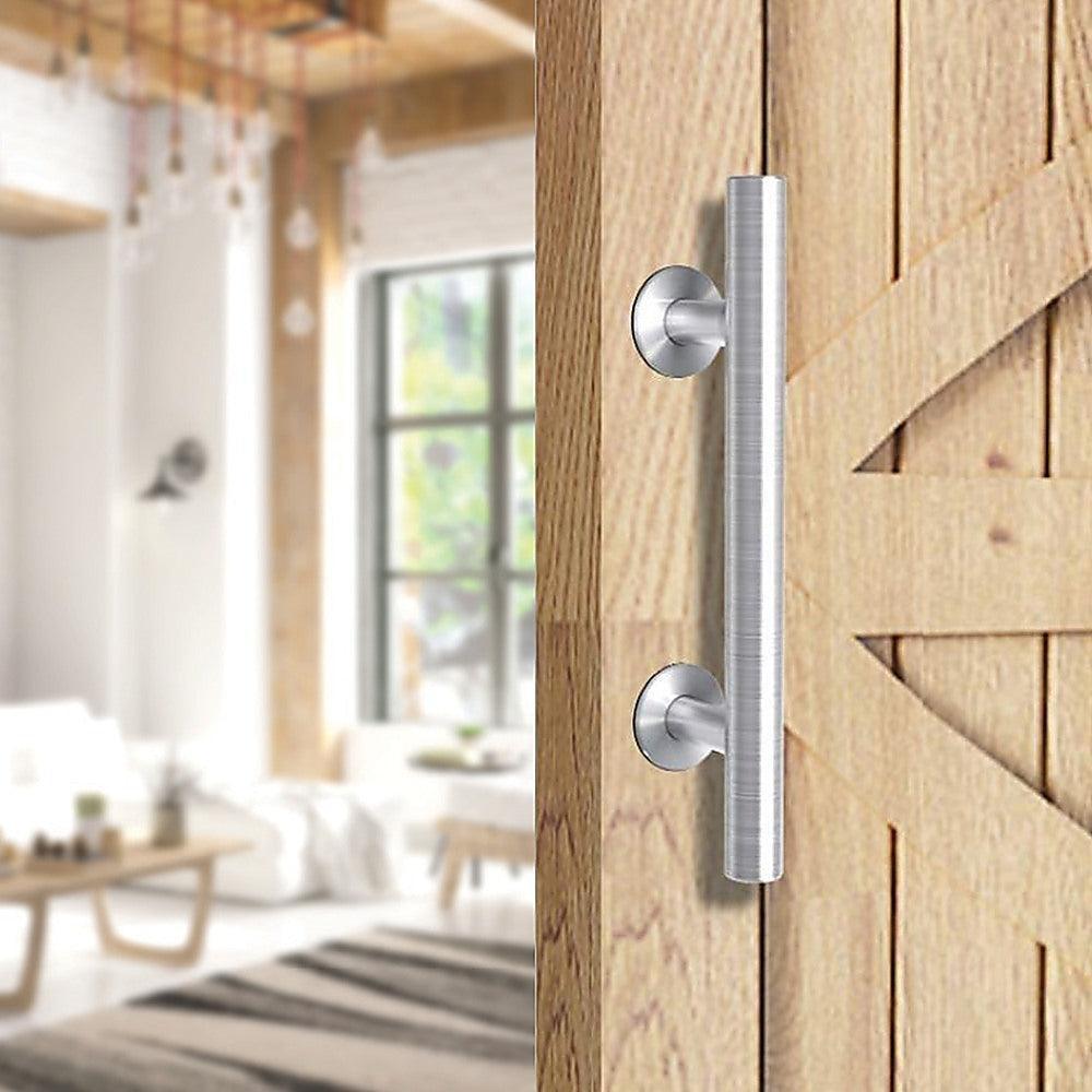 12" Barn Door Handle Sliding Flush Pull Wood Door Gate Hardware Stainless Steel - John Cootes