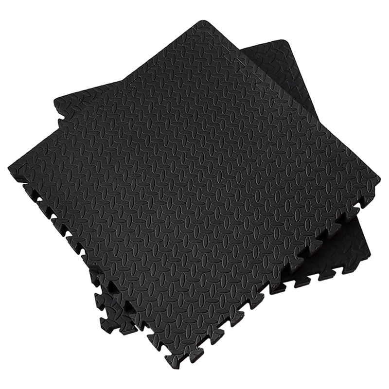 12 Tiles EVA Rubber Foam Gym Mat 60cm x 60cm 2.5cm Fitness Flooring - John Cootes
