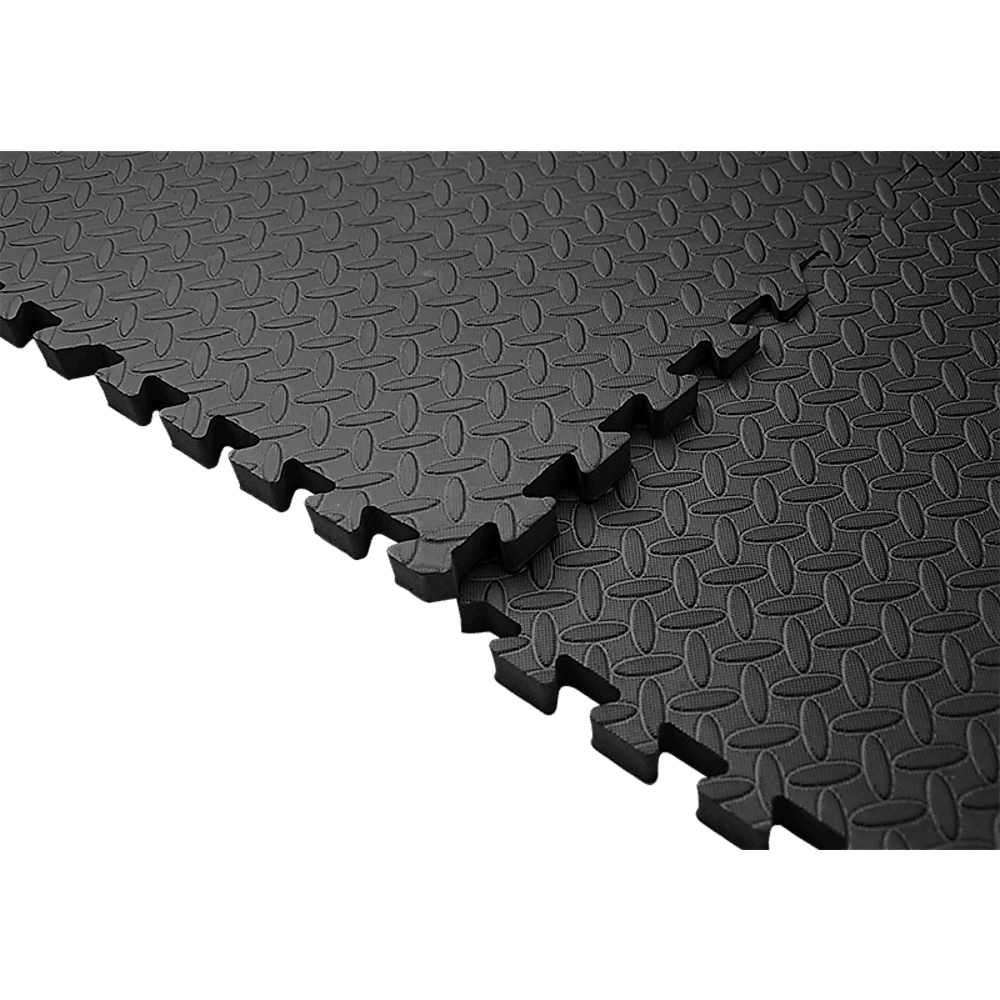 12 Tiles EVA Rubber Foam Gym Mat 60cm x 60cm 2.5cm Fitness Flooring - John Cootes