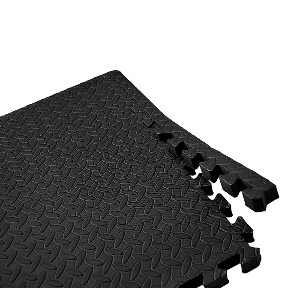 12 Tiles EVA Rubber Foam Gym Mat 60cm x 60cm 2.5cm Fitness Flooring - John Cootes