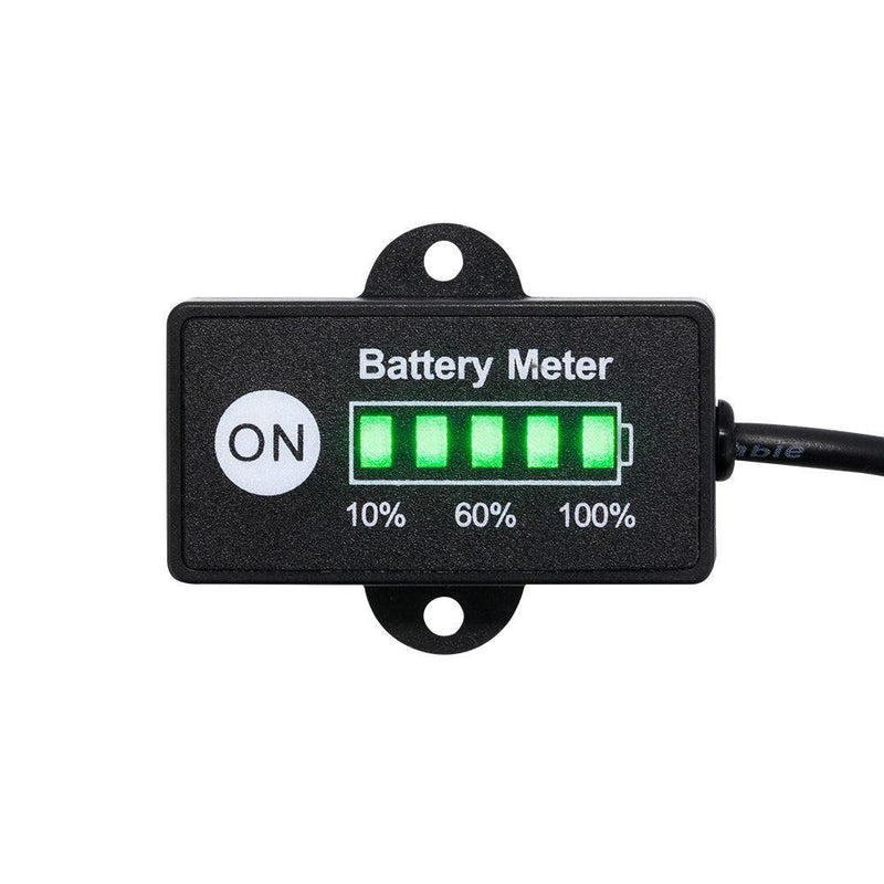 12 Volt LED Dual Battery Monitor Fuel Gauge Meter Digital % Percentage Switch - John Cootes