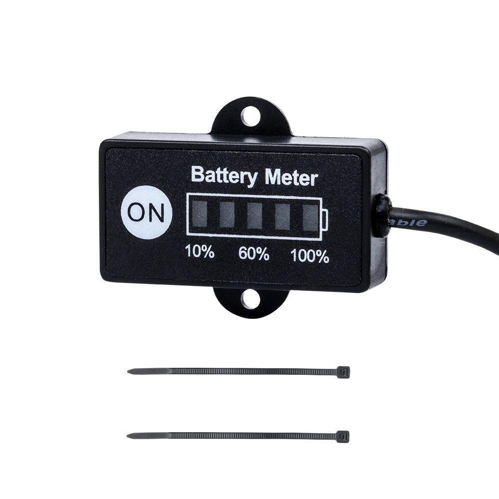 12 Volt LED Dual Battery Monitor Fuel Gauge Meter Digital % Percentage Switch - John Cootes