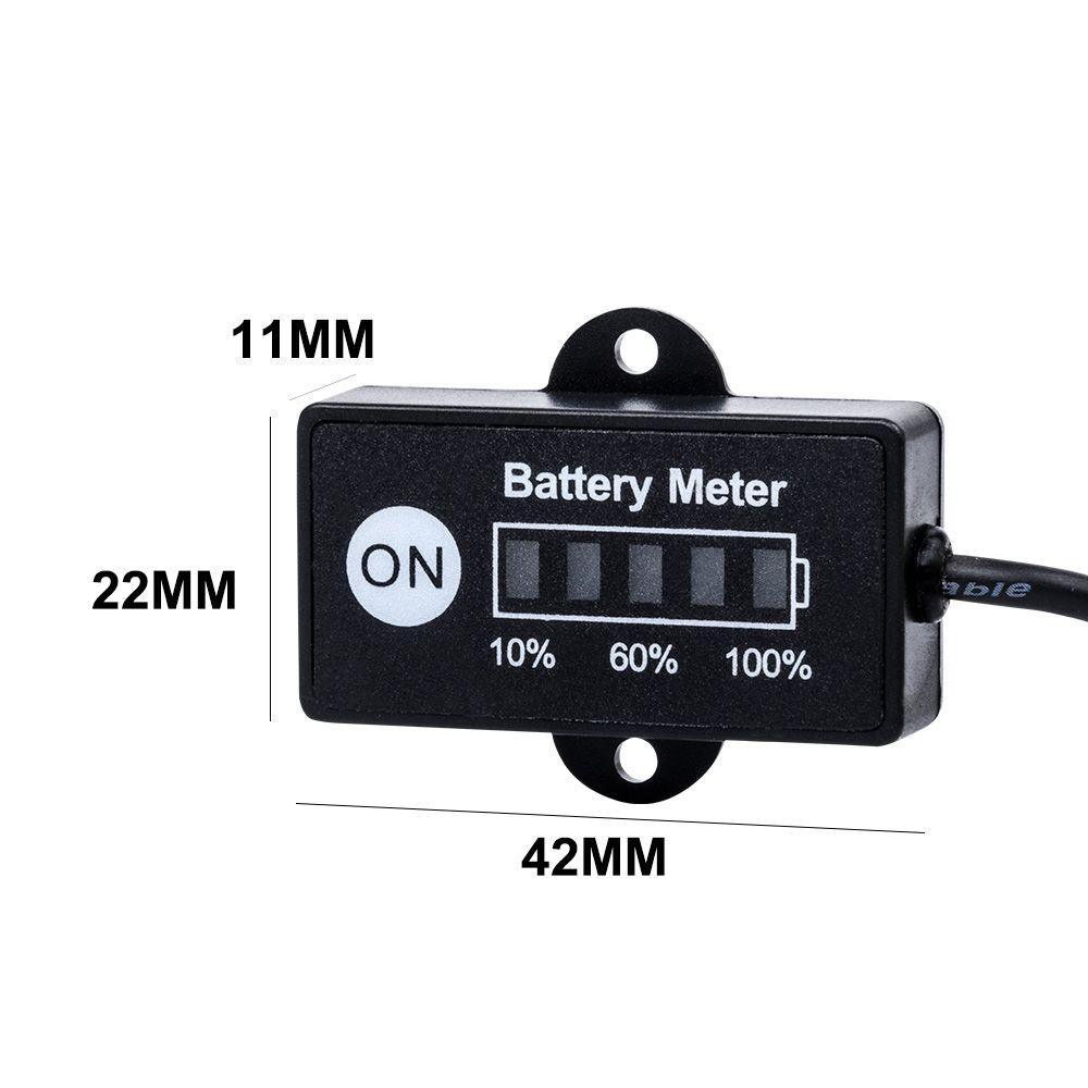 12 Volt LED Dual Battery Monitor Fuel Gauge Meter Digital % Percentage Switch - John Cootes