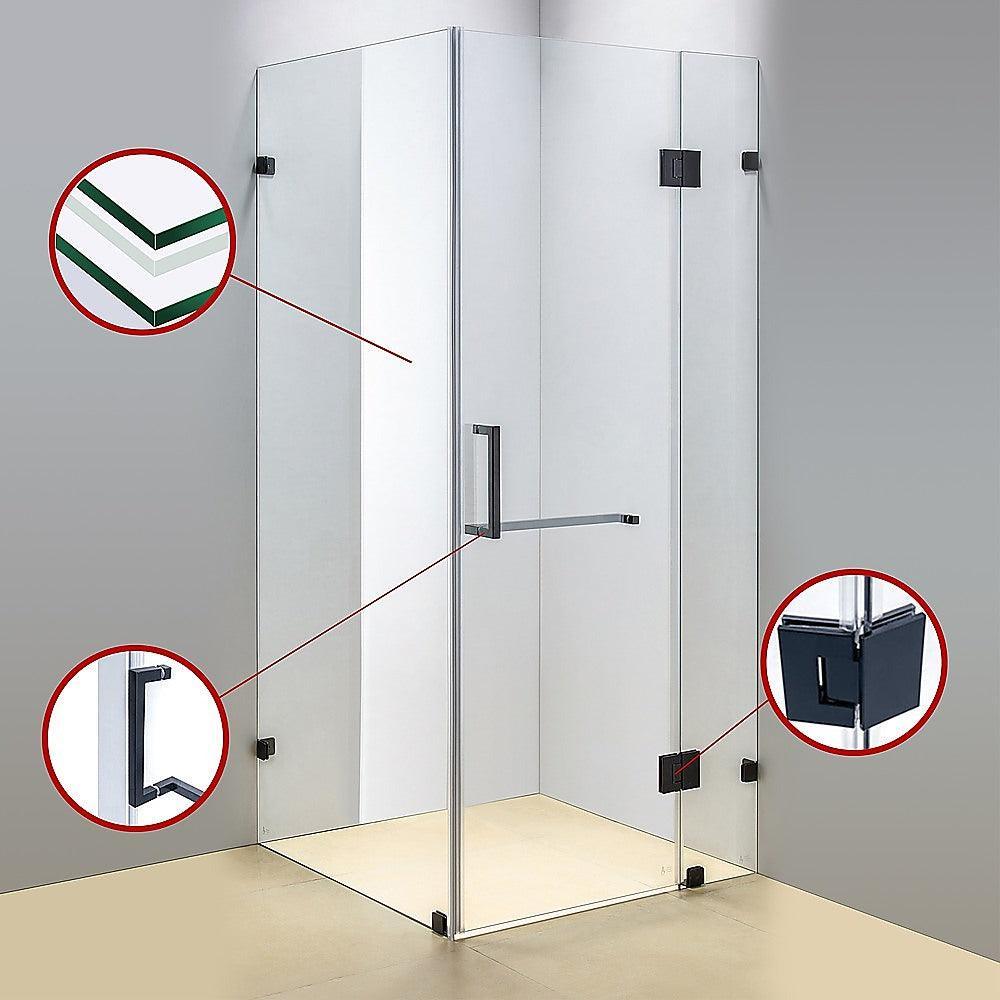 1200 x 1000mm Frameless 10mm Glass Shower Screen By Della Francesca - John Cootes