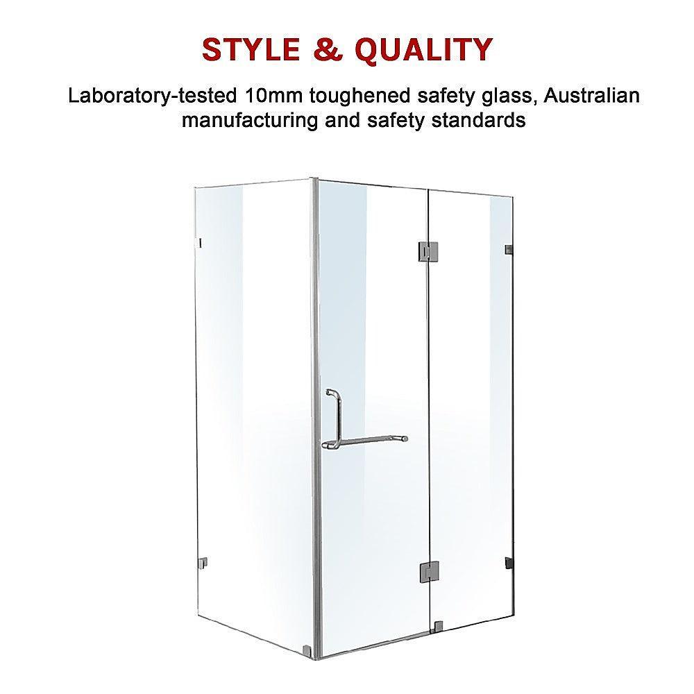 1200 x 1000mm Frameless 10mm Glass Shower Screen By Della Francesca - John Cootes