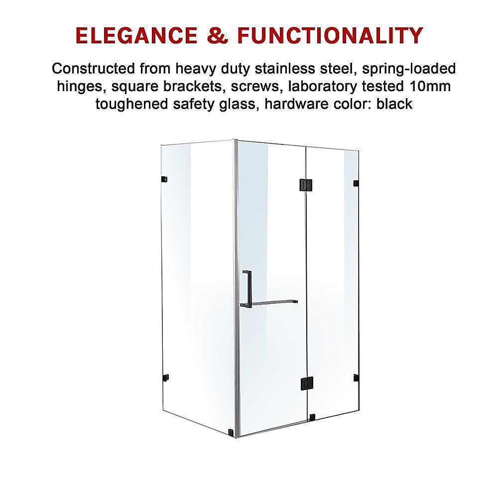 1200 x 1000mm Frameless 10mm Glass Shower Screen By Della Francesca - John Cootes