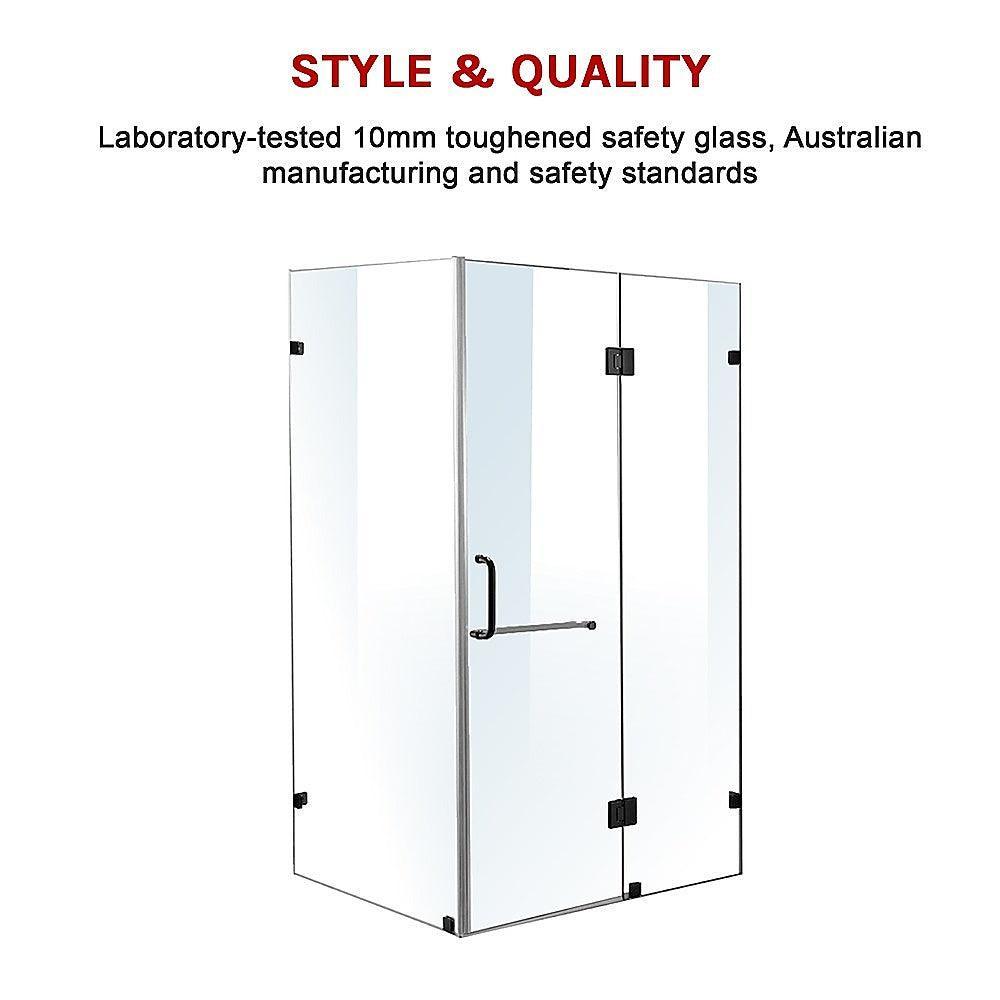 1200 x 1000mm Frameless 10mm Glass Shower Screen By Della Francesca - John Cootes
