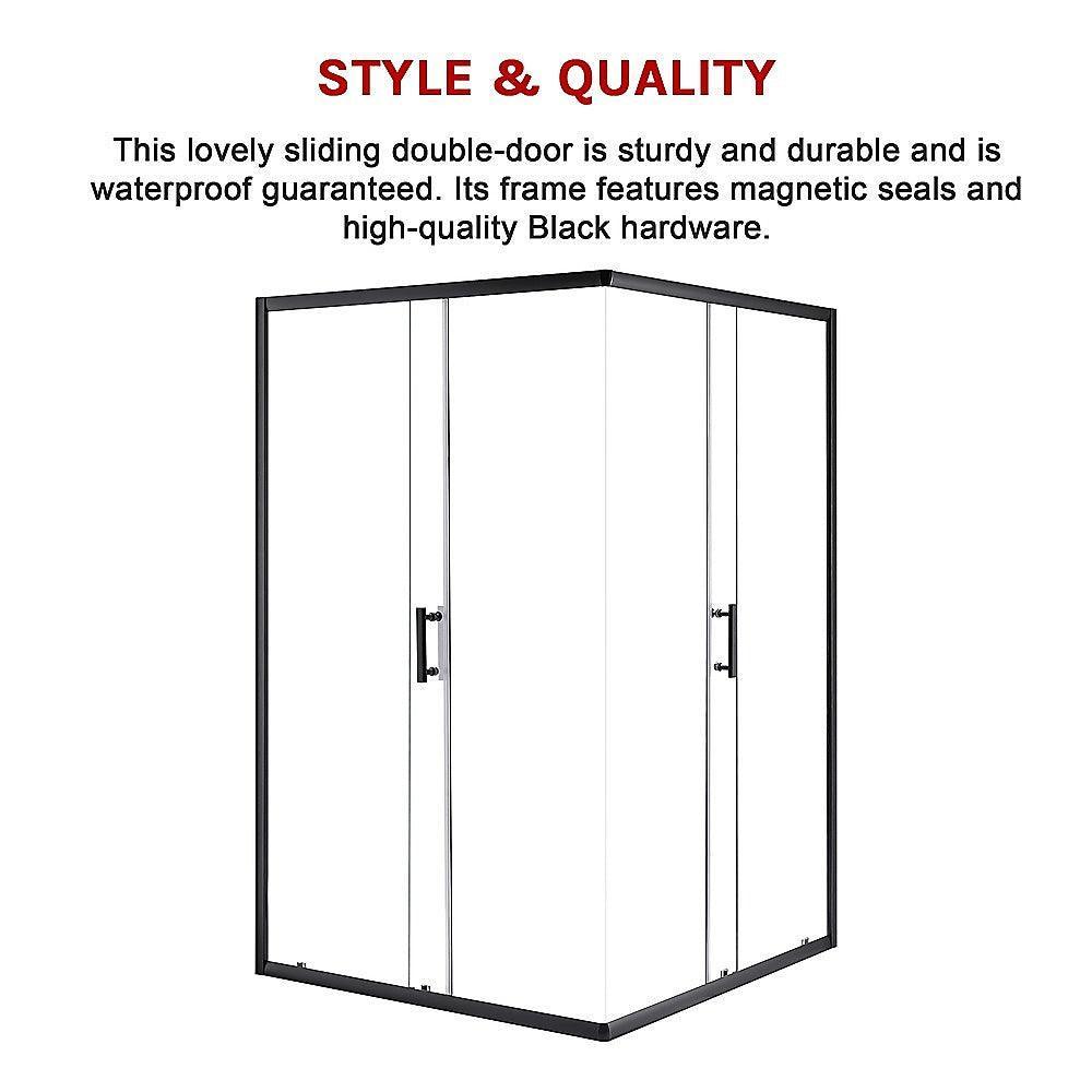 1200 x 1200mm Sliding Door Nano Safety Glass Shower Screen By Della Francesca - John Cootes