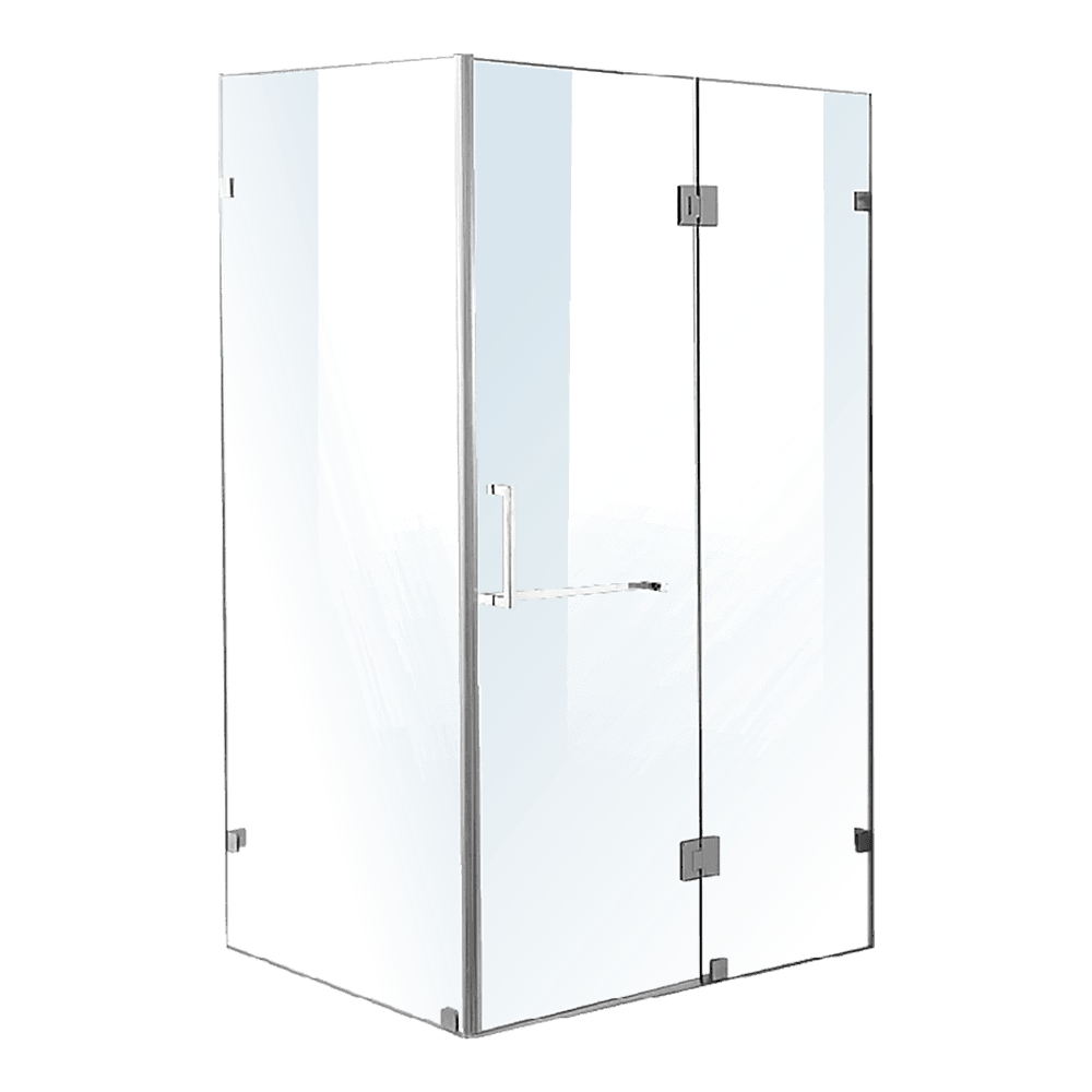 1200 x 700mm Frameless 10mm Glass Shower Screen By Della Francesca - John Cootes