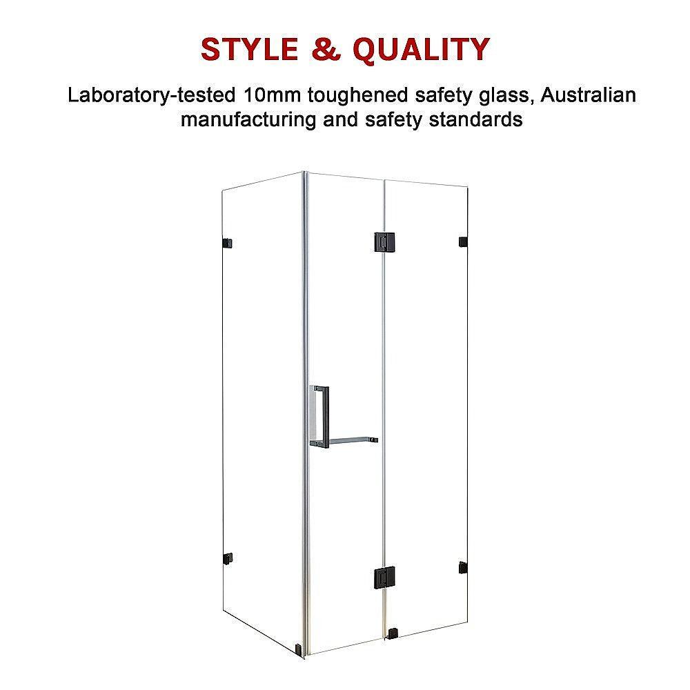 1200 x 800mm Frameless 10mm Glass Shower Screen By Della Francesca - John Cootes