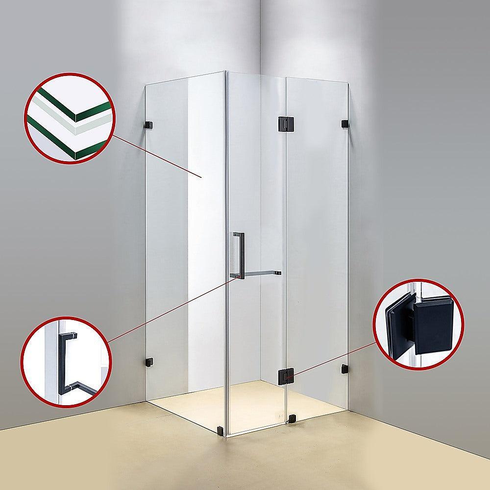 1200 x 900mm Frameless 10mm Glass Shower Screen By Della Francesca - John Cootes