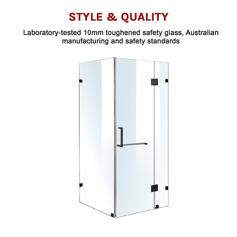 1200 x 900mm Frameless 10mm Glass Shower Screen By Della Francesca - John Cootes