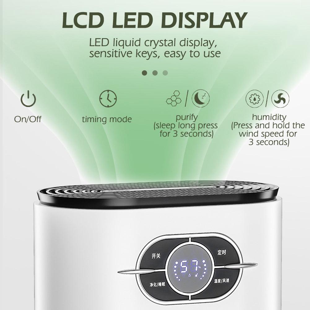 1200ML Mini Dehumidifier LED Display Air Dryer Moisture Absorber Machine - John Cootes