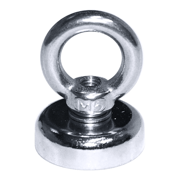 12Kg SALVAGE Strong MAGNET N52 Neodymium Eyebolt Circular Ring - John Cootes