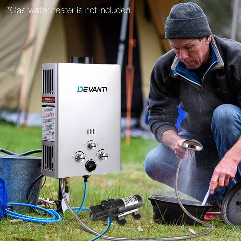 12V Portable Water Pressure Shower Pump - John Cootes