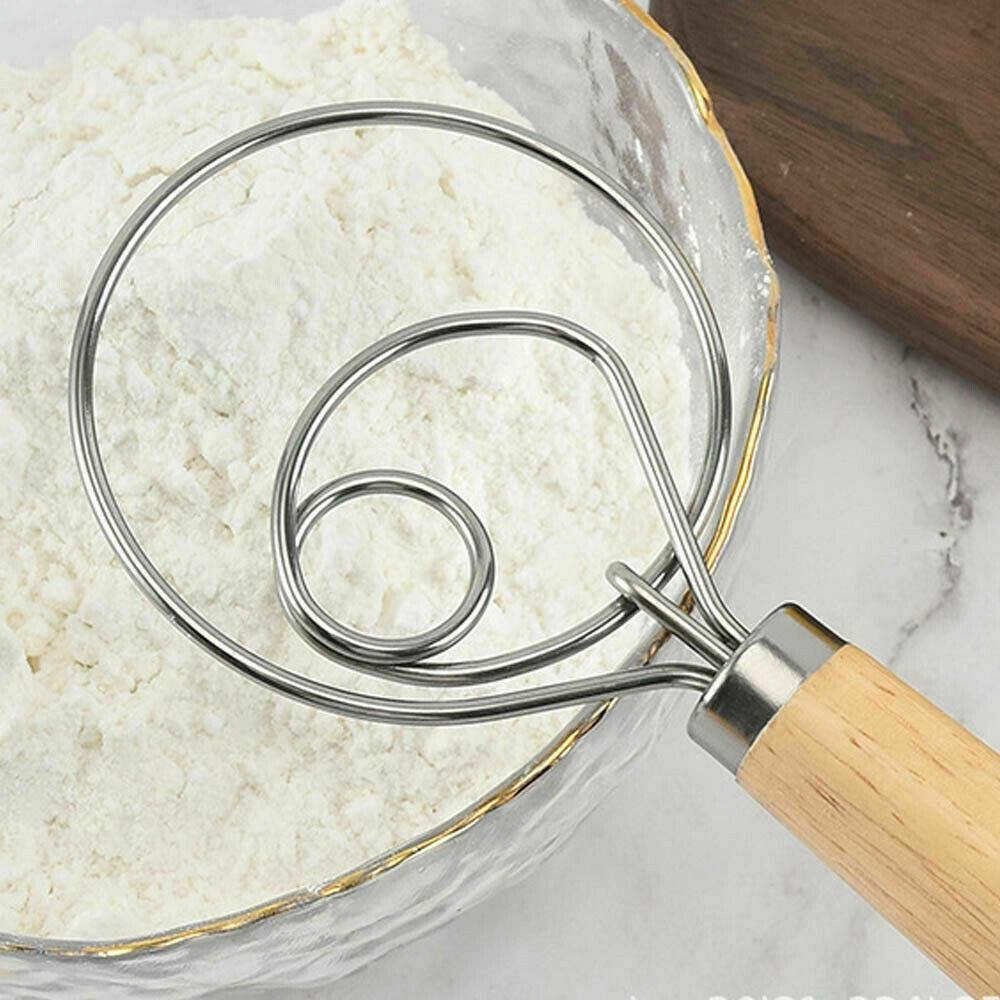 13 INCHES BAKING DOUGH STAINLESS STEEL LARGE WIRE WHISK MIXER BREAD COOKING TOOL - John Cootes