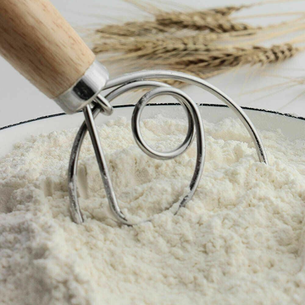 13 INCHES BAKING DOUGH STAINLESS STEEL LARGE WIRE WHISK MIXER BREAD COOKING TOOL - John Cootes