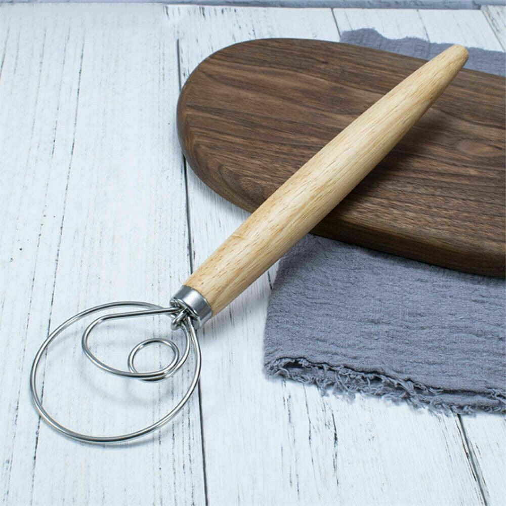 13 INCHES BAKING DOUGH STAINLESS STEEL LARGE WIRE WHISK MIXER BREAD COOKING TOOL - John Cootes