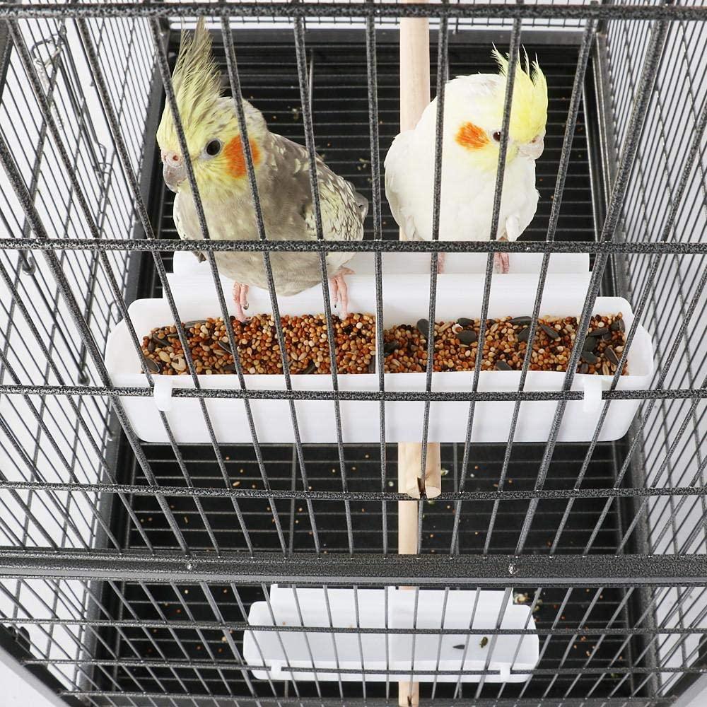 132cm Large Rolling Mobile Bird Cage Birdcage Finch Aviary Parrot Animals Playtop Stand Canary Finch - John Cootes