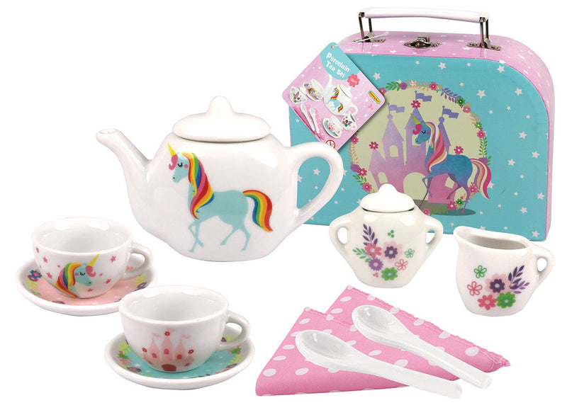 13PCS UNICORN PORCELAIN TEA SET - John Cootes