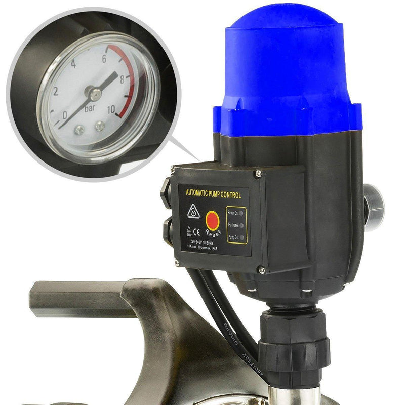 1400w Automatic stainless electric water pump - Blue - John Cootes