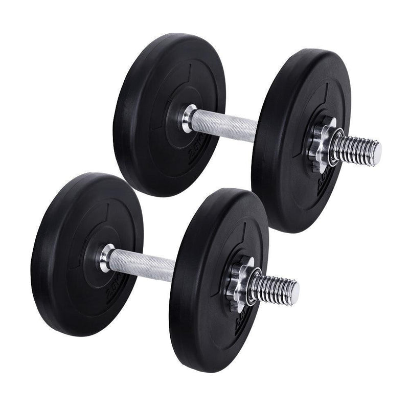 15KG Dumbbells Dumbbell Set Weight Training Plates Home Gym Fitness Exercise - John Cootes