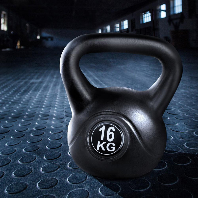 16KG Kettlebell Kettle Bell Weight Kit Fitness Exercise Strength Training - John Cootes