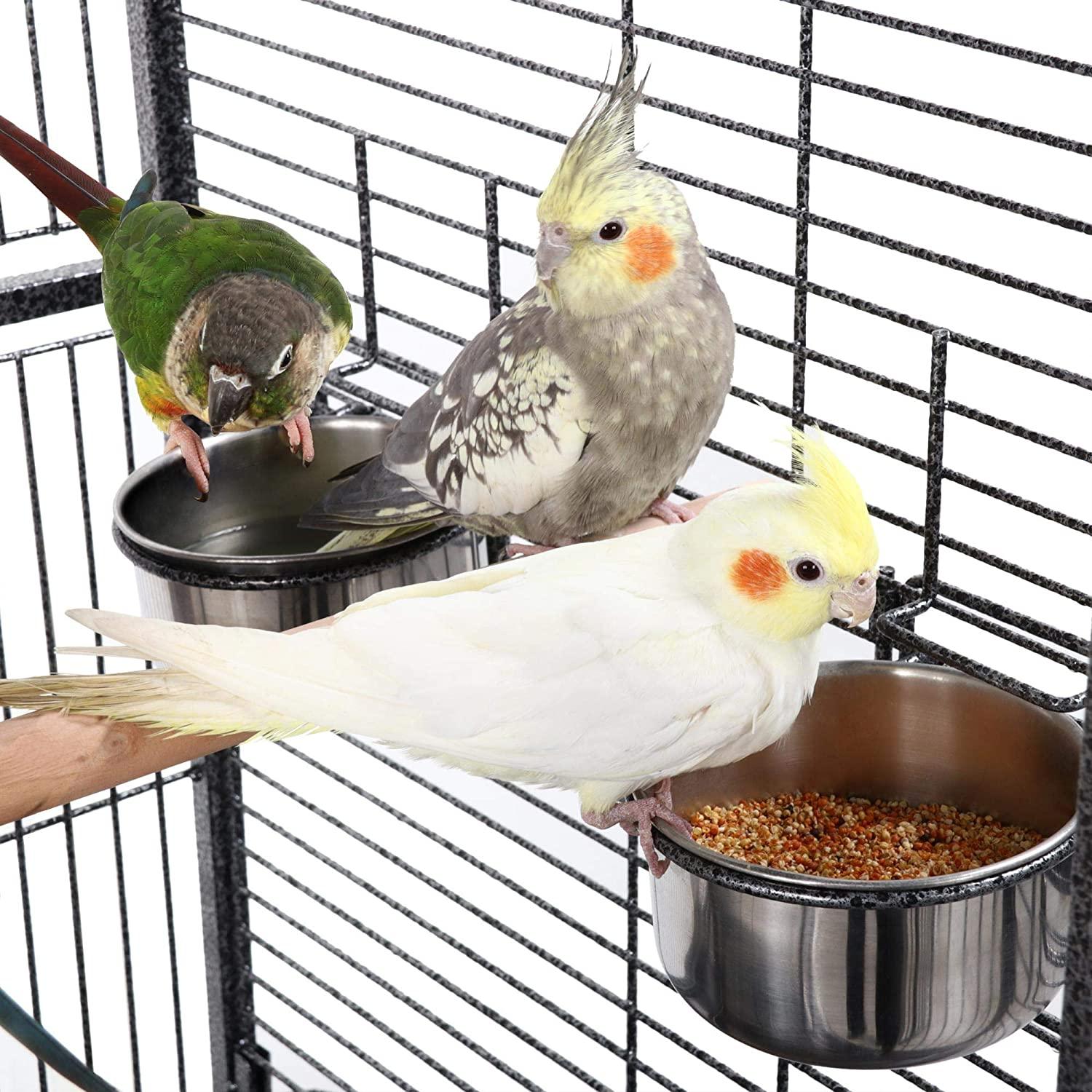 174cm Large Rolling Mobile Bird Cage Birdcage Finch Aviary Parrot Animals Playtop Stand Canary Finch - John Cootes