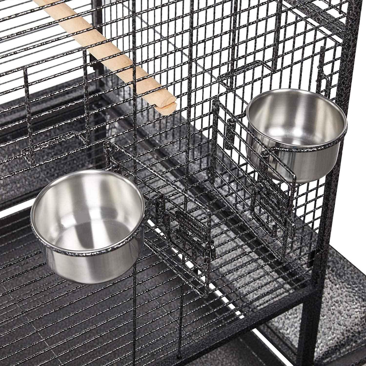 174cm Large Rolling Mobile Bird Cage Birdcage Finch Aviary Parrot Animals Playtop Stand Canary Finch - John Cootes