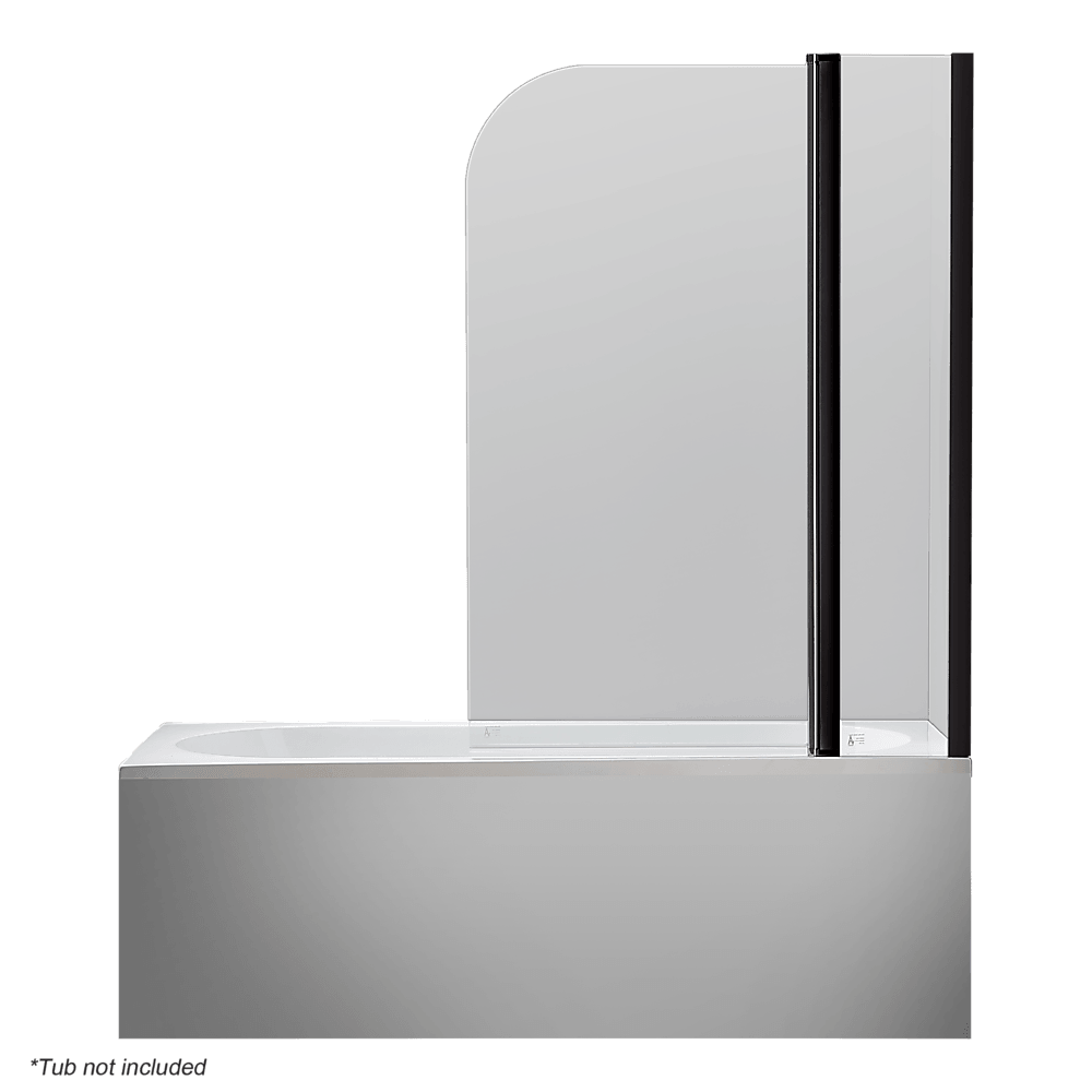180° Pivot Door 6mm Safety Glass Bath Shower Screen 1000x1400mm By Della Francesca - John Cootes