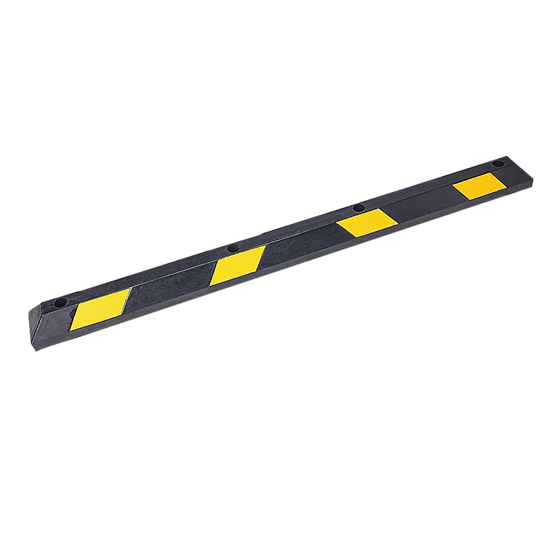 180cm Heavy Duty Rubber Curb Parking Guide Wheel Driveway Stopper Reflective Yellow - John Cootes