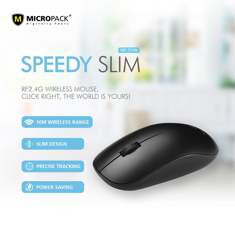 2.4G Wireless Mouse Approx 10 M Range USB Receiver-Color Box(Black) - John Cootes
