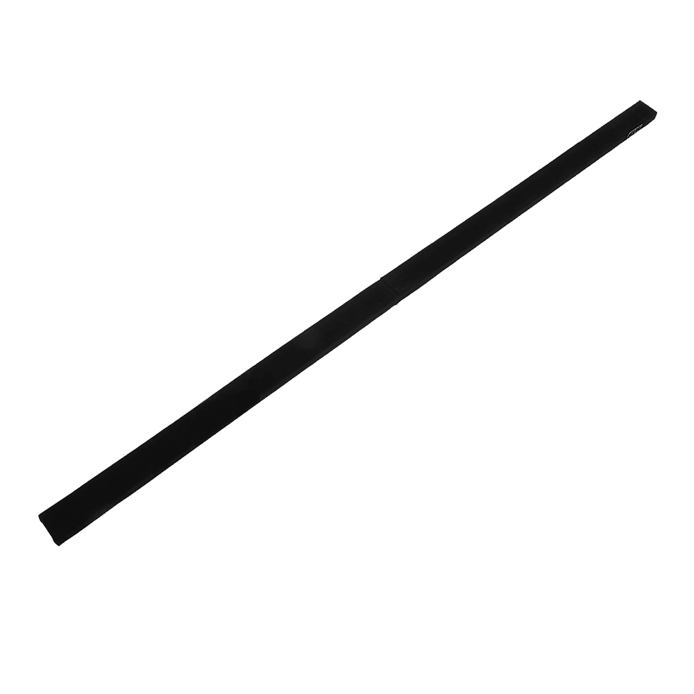 2.4m (8FT) Gymnastics Folding Balance Beam Black Synthetic Suede - John Cootes