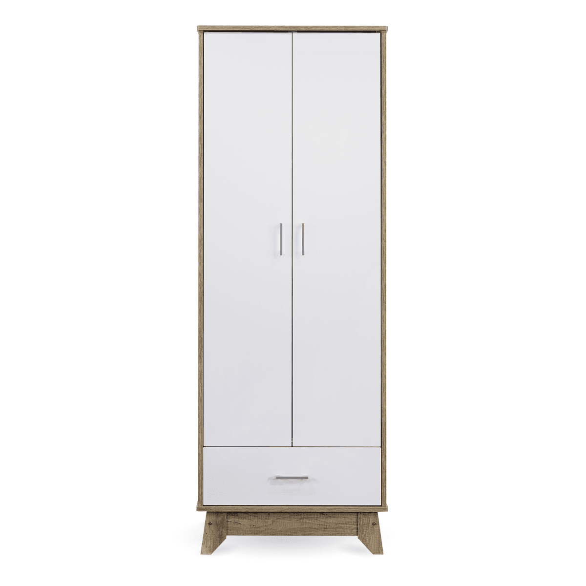 2 Door Wardrobe w/ Drawer Oak - John Cootes