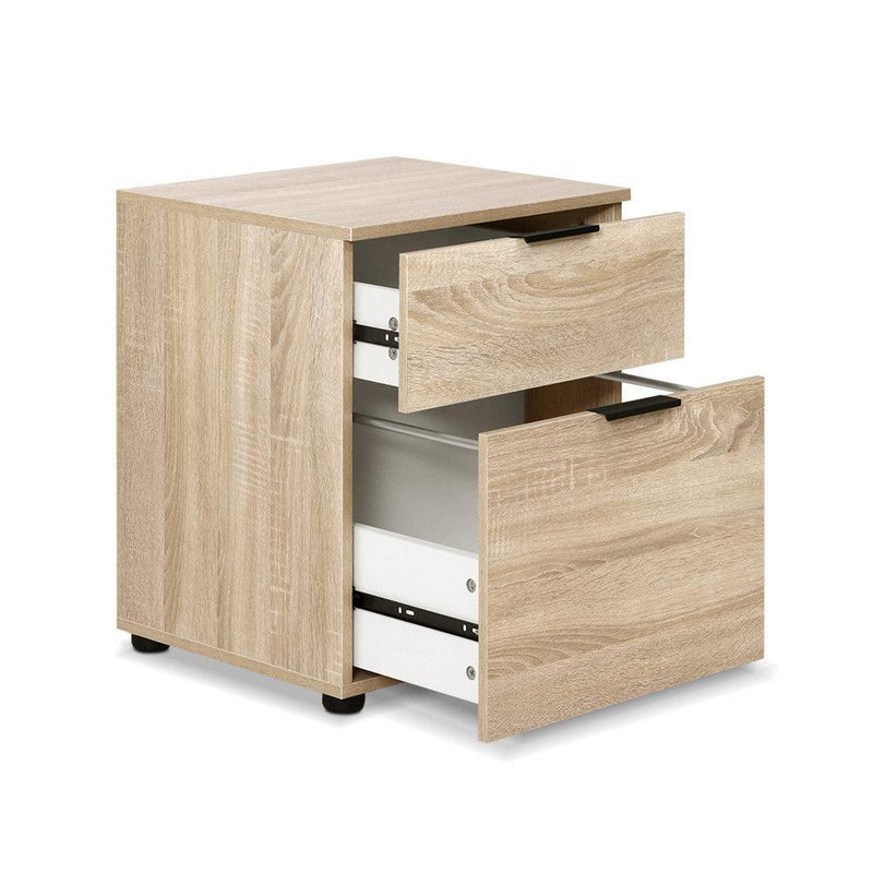 2-Drawer Wood File Cabinet - John Cootes