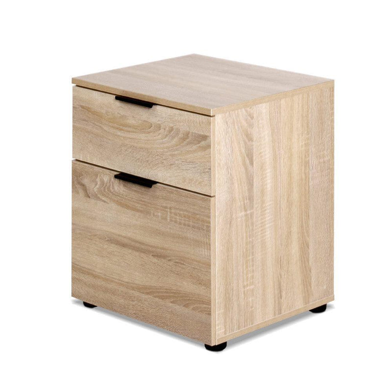 2-Drawer Wood File Cabinet - John Cootes