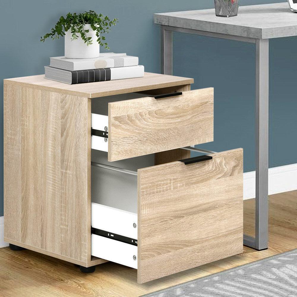 2-Drawer Wood File Cabinet - John Cootes