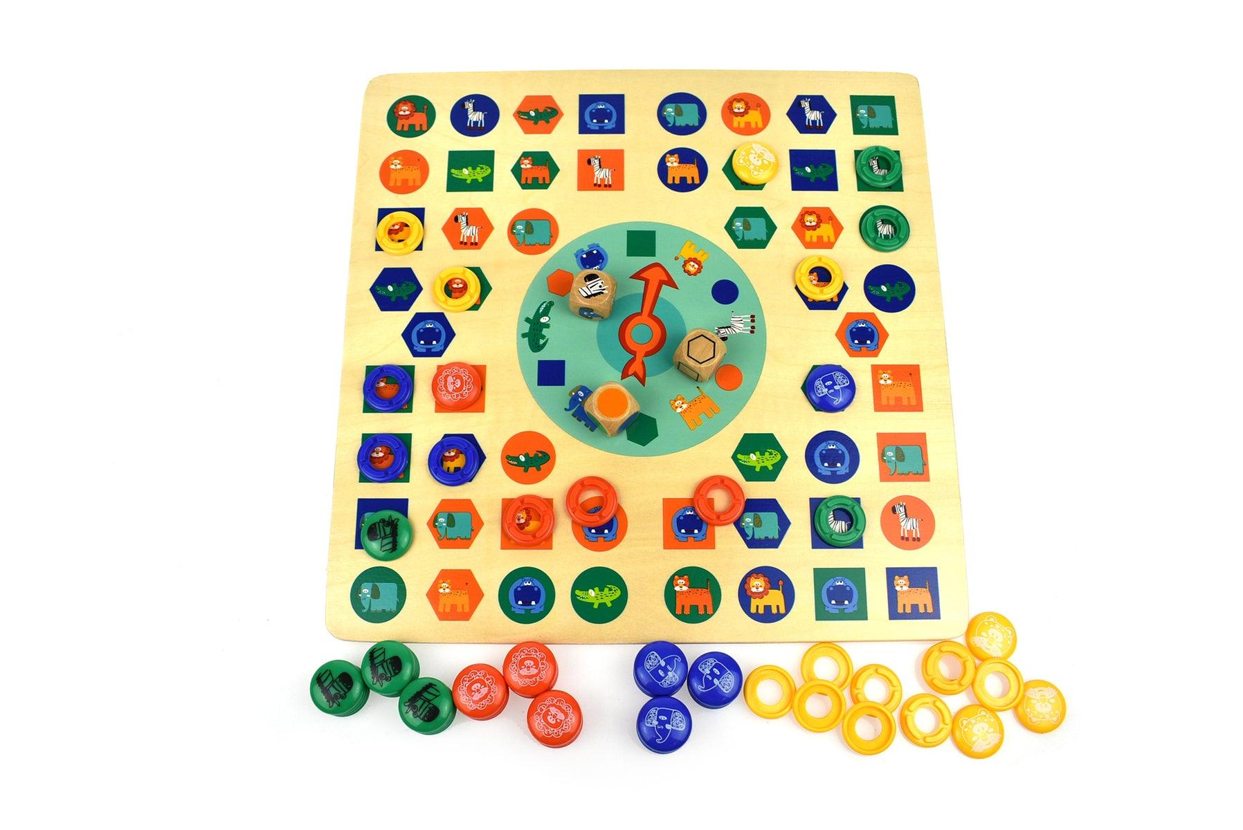 2 IN 1 ANIMAL LUDO GAME - John Cootes