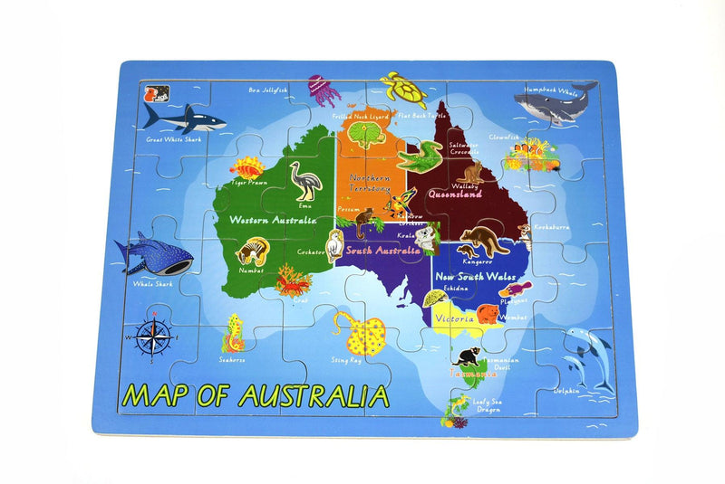 2 IN 1 AUSTRALIAN MAP JIGSAW - John Cootes