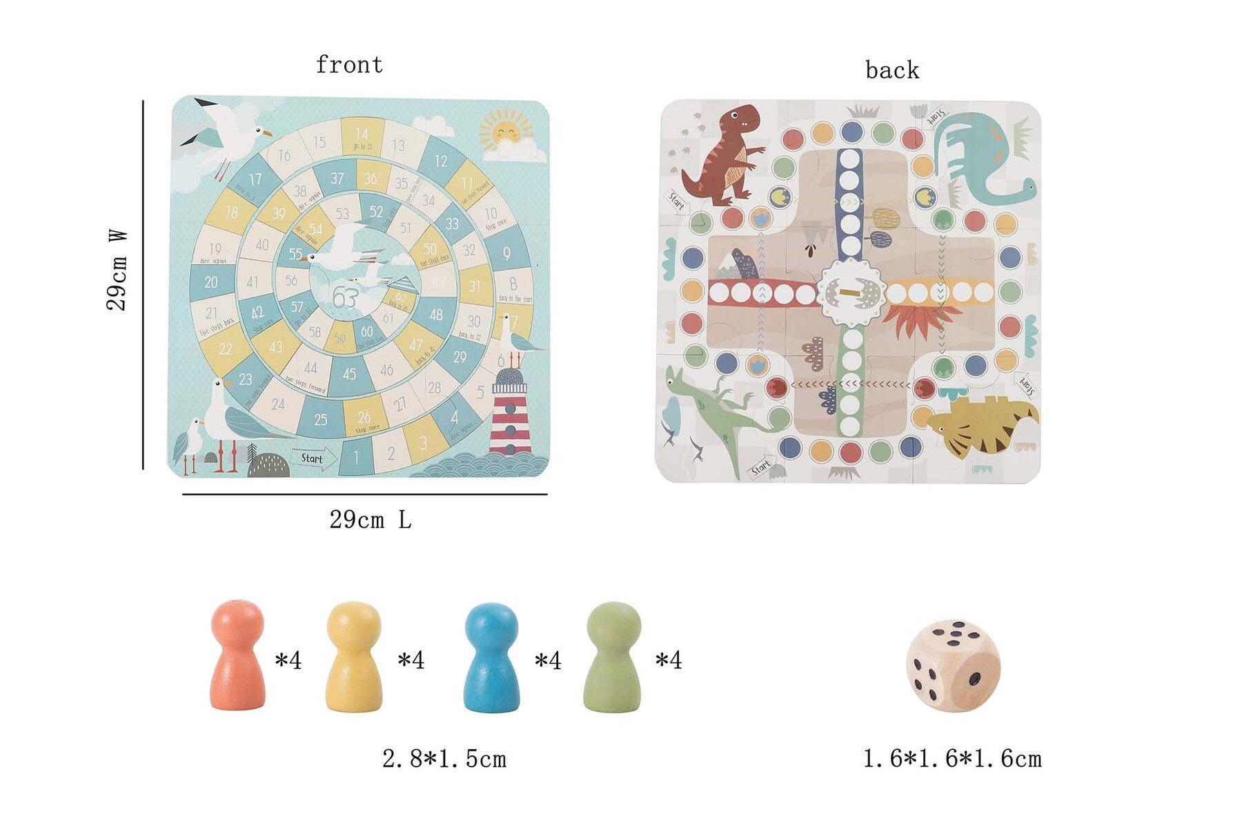 2 IN 1 GAME IN TIN BOX LUDO THE GAME OF GOOSE - John Cootes