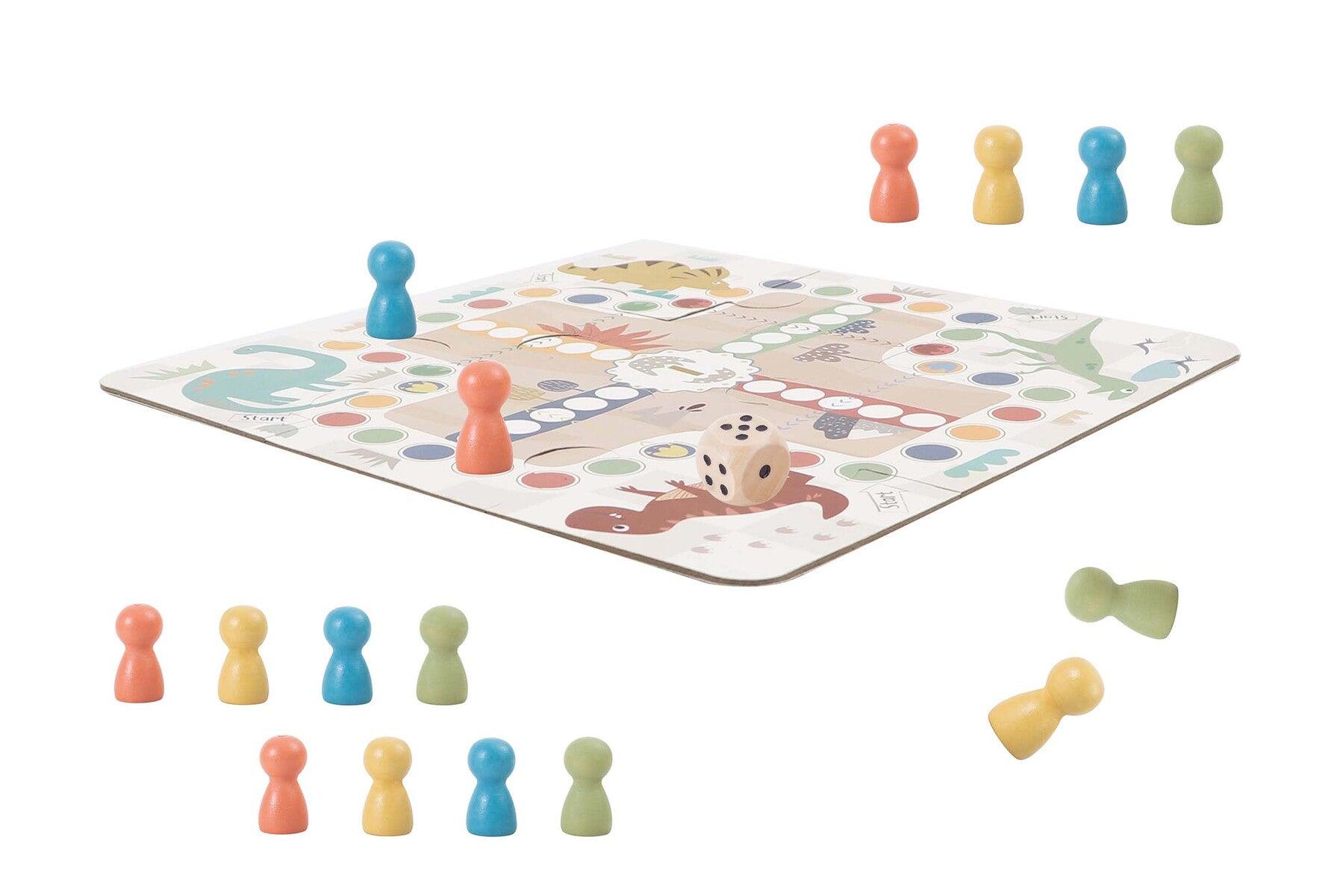 2 IN 1 GAME IN TIN BOX LUDO THE GAME OF GOOSE - John Cootes