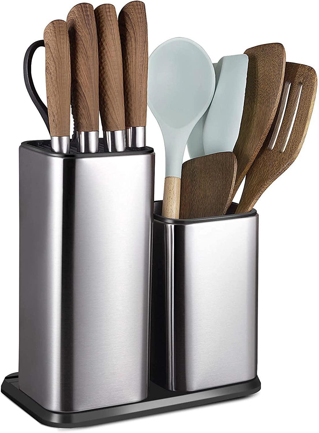 2 in 1 Stainless steel knife holder for kitchen - John Cootes