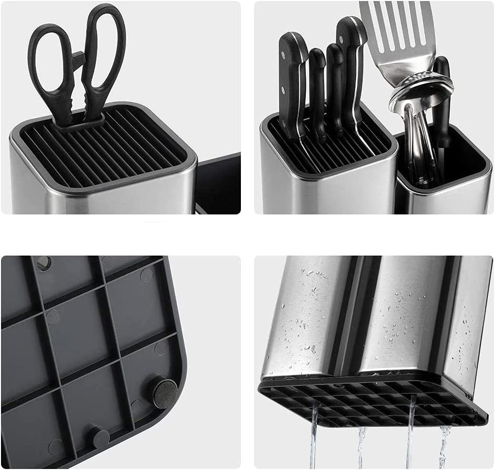 2 in 1 Stainless steel knife holder for kitchen - John Cootes