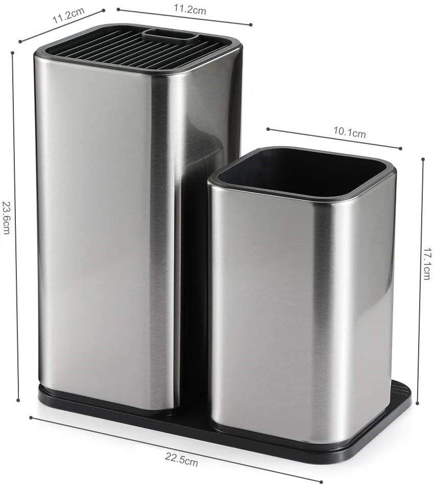 2 in 1 Stainless steel knife holder for kitchen - John Cootes