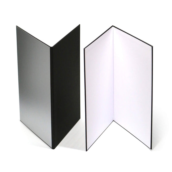 2 Pack A3 3 in 1 Photography Light Reflector Cardboard Light Diffuser Board Black, Silver, White - John Cootes