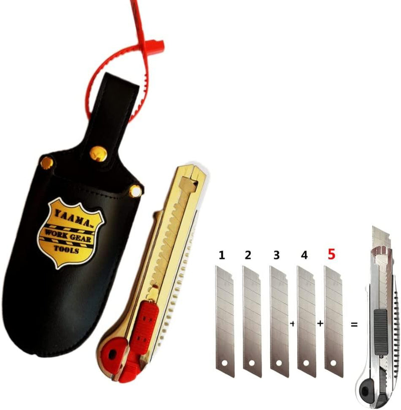 2 SETS of Utility knife holder with metal Utility Knife + 5 Blades - John Cootes