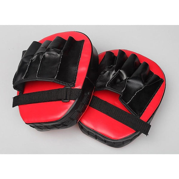 2 x Thai Boxing Punch Focus Gloves Kit Training Red & Black - John Cootes